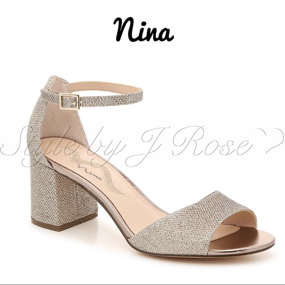 nina shoes rose gold